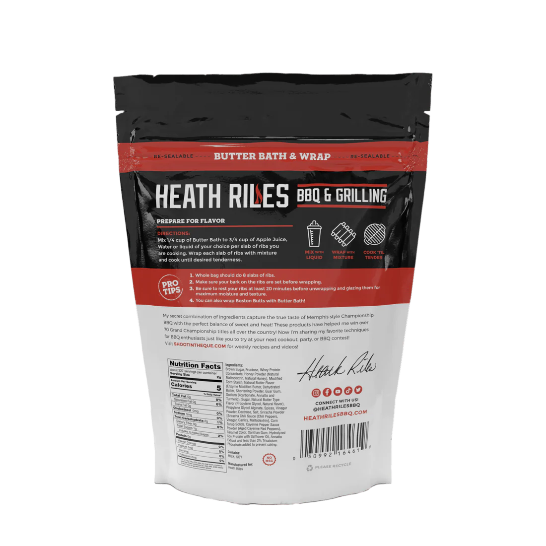 Heath Riles Butter Bath & Wrap