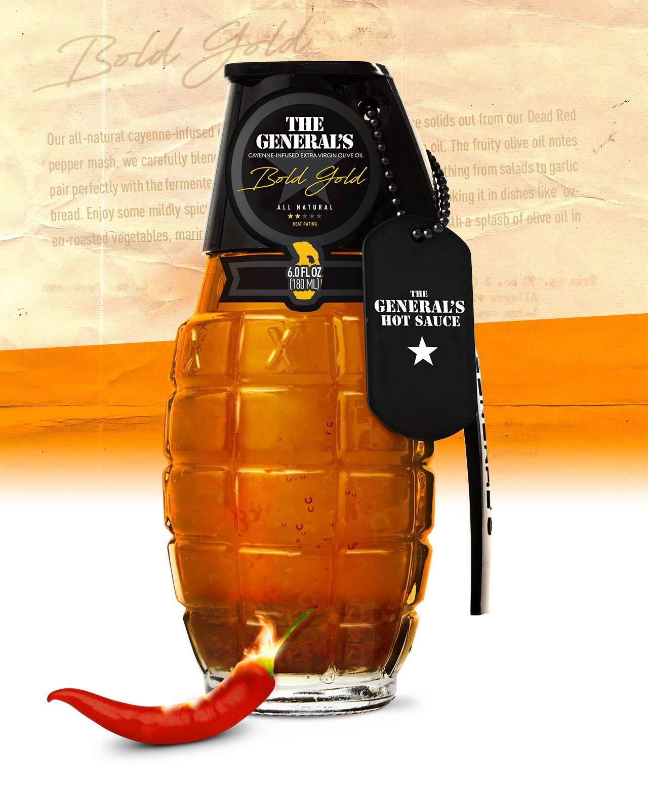 General's Bold Gold Cayenne Olive Oil