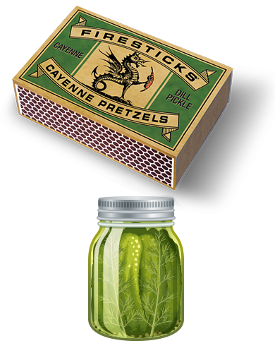 Firesticks Dill Pickle Pretzels