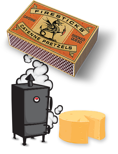 Firesticks Smoked Queso Pretzel